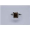 Image 1 : 11.55 CTW TIGER EYE RING .925 STERLING SILVER
