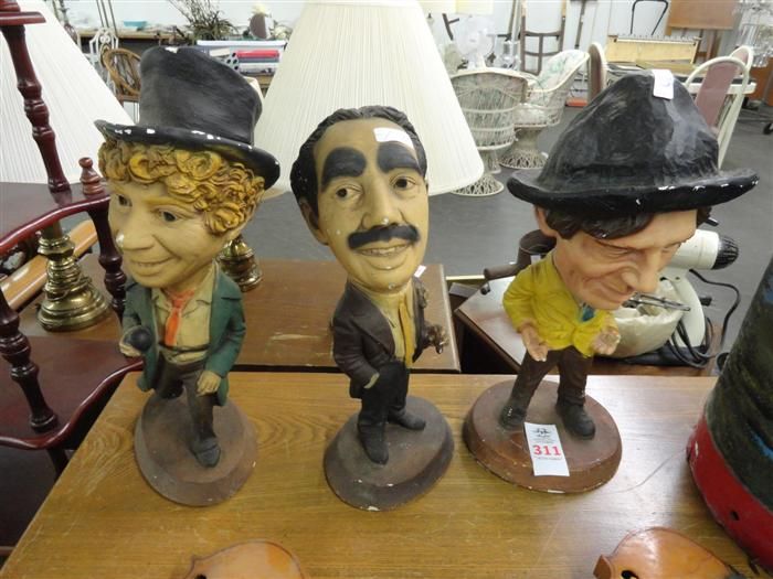 Marx Brothers Figures Plaster
