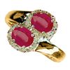 Image 1 : Genuine 1.73 ctw Ruby & Diamond Ring 10K Yellow Gold