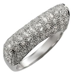 Natural 2.0 ctw Diamond Bridal Ring 14K White Gold