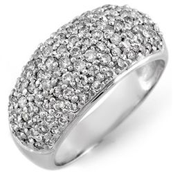 Natural 1.50 ctw Diamond Ring 14K White Gold