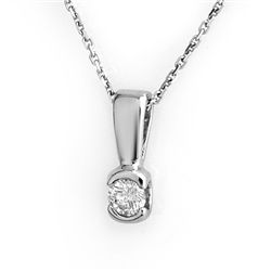 Natural 0.25 ctw Diamond Necklace 14K White Gold