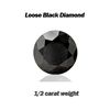 Image 1 : Natural 0.50ct Loose Black Diamond size 5.0mm