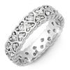 Image 1 : Natural 1.0 ctw Diamond Eternity Ring 10K White Gold