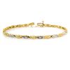 Image 1 : Natural 0.03 ctw Diamond Bracelet 10K Yellow Gold