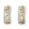 Image 1 : Natural 0.66 ctw Diamond Earrings 10K Multi tone Gold