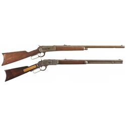 Collectors Lot of Two Antique Winchester Lever Action Rifles