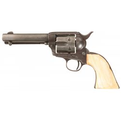 Colt Single Action Army Revolver with Ivory Grip and Factory Letter