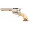 Image 1 : Engraved Antique Colt Single Action Revolver with Stag Grips and Factory Letter