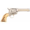 Image 2 : Engraved Antique Colt Single Action Revolver with Stag Grips and Factory Letter