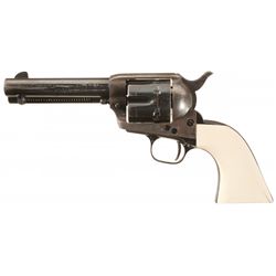 First Generation Colt Single Action Army Revolver with Ivory Grips