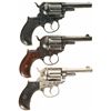 Image 2 : Collector's Lot of Three Antique Colt Model 1877 Lightning Double Action Revolvers