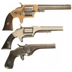Three Antique Cartridge Handguns