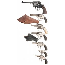 Seven Double Action Revolvers