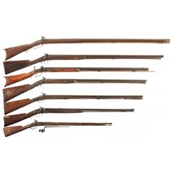Seven Percussion Long Guns