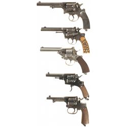 Five Double Action Revolvers