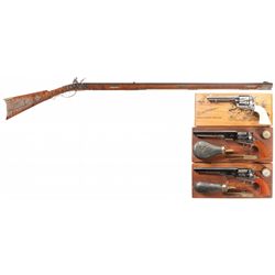 Three Revolvers and One Kentucky Rifle