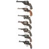 Image 2 : Seven Double Action Military Revolvers