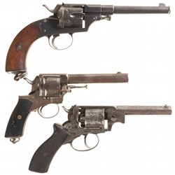 Three Antique European Revolvers