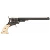 Image 1 : Copy of a Colt Silver Banded Texas Paterson Percussion Revolver with Carved Horn Grips