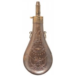 J. Batty 1854 Dated Peace Flask