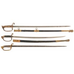 Three U.S. Navy/U.S. Marine Corps Swords