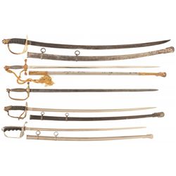 Five American Style Swords