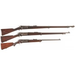 Three Krag-Jorgensen Bolt Action Rifles