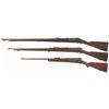 Image 2 : Three Krag-Jorgensen Bolt Action Rifles