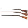 Image 2 : Three American Side by Side Hammer Shotguns