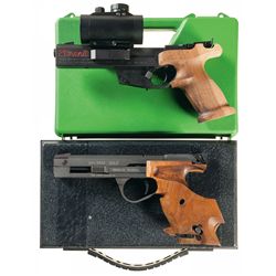 Two Cased Semi-Automatic Target Pistols