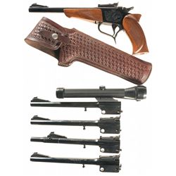 Thompson/Center Arms Contender Single Shot Pistol Hunting Set with Four Extra Barrels