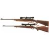 Image 2 : Two Winchester Model 70 Bolt Action Rifles with Scopes