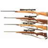 Image 2 : Four Bolt Action Rifles