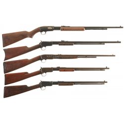 Five Slide Action Rifles