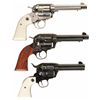 Image 2 : Collector's Lot of Three Ruger Single Action Vaquero Revolvers with Cases