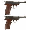 Image 2 : Collector's Lot of Two Nazi Proofed P-38 Semi-Automatic Pistols