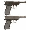 Image 2 : Collector's Lot of Two Boxed Post-World War II Commercial P38 Semi Automatic Pistols