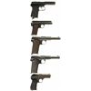 Image 2 : Five European Semi-Automatic Pistols