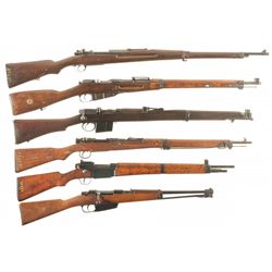 Six Military Bolt Action Longarms