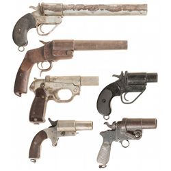 Six Flare Pistols