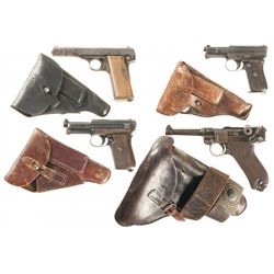 Four Semi-Automatic Pistols