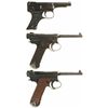 Image 2 : Collector's Lot of Three Japanese Military Semi-Automatic Pistols
