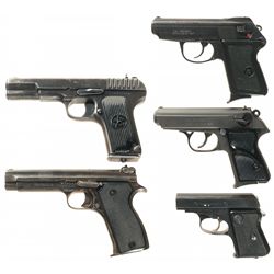 Five European Semi-Automatic Pistols