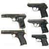 Image 1 : Five European Semi-Automatic Pistols