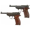 Image 1 : Collector's Lot of Two Nazi Proofed P-38 Semi-Automatic Pistols