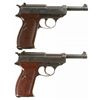 Image 2 : Collector's Lot of Two Nazi Proofed P-38 Semi-Automatic Pistols