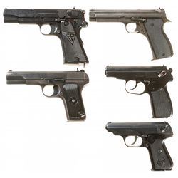 Five Semi-Automatic Pistols