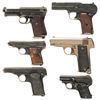 Image 1 : Six European Semi-Automatic Pistols