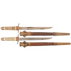 Two Japanese Naval Dirks